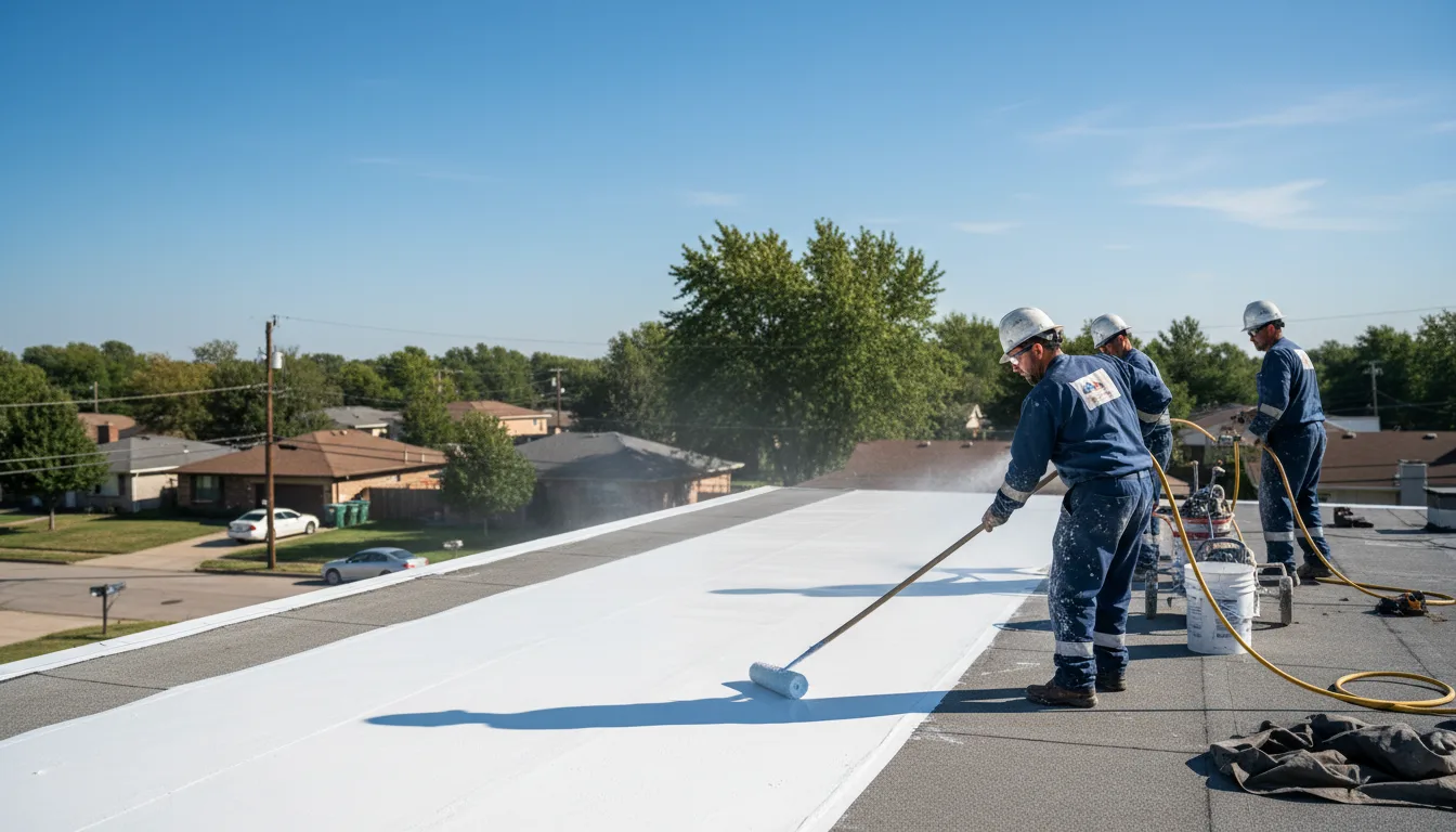Commercial roof coating in Independence, VA near me